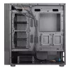 Aerocool CIPHERBKV1 PC ATX korpusas, vertikalus GPU montavimas, priekinė tinklelio panelė, juodas