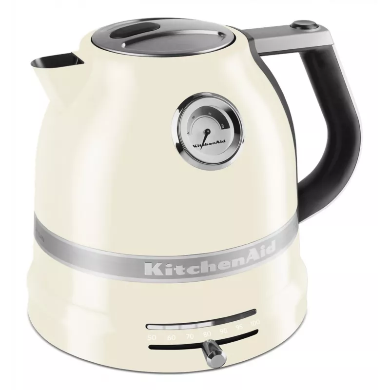 Elektrinis virdulys KITCHENAID 1,5 l 2400 W, kreminės spalvos, 7 temperatūros nustatymai, nerūdijančio plieno korpusas