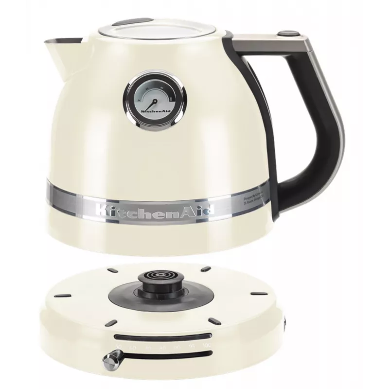 Elektrinis virdulys KITCHENAID 1,5 l 2400 W, kreminės spalvos, 7 temperatūros nustatymai, nerūdijančio plieno korpusas