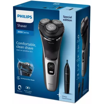 Elektrinis skustuvas Philips S3143/02, šlapias ir sausas, „PowerCut“ peiliukų sistema