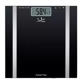 Elektroninės asmeninės svarstyklės JATA Mod. 531 Square Juoda