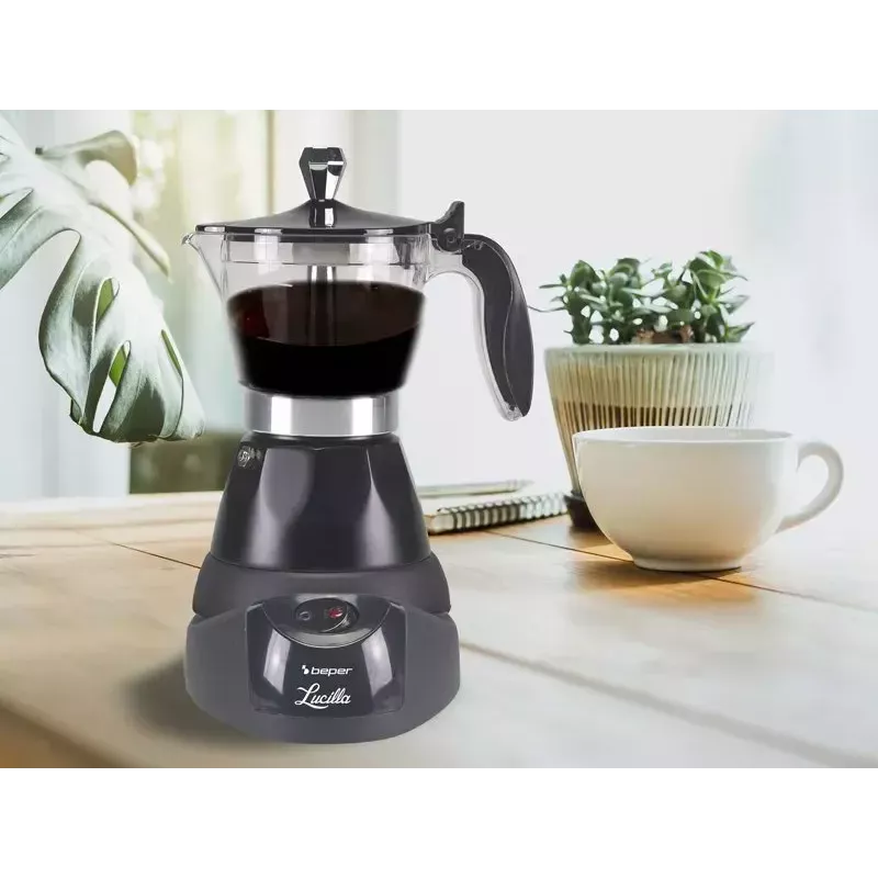 Espresso kavos aparatas Beper 3 puodeliams BC.040N