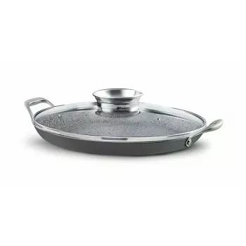 Ovali keptuvė Pensofal Invictum Professional 36 cm su 2 rankenomis ir stikliniu dangčiu