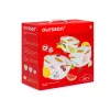 Dubens rinkinys OURSSON BS2981RC/OR 1,7 L apvalus keraminis oranžinės spalvos baltas 3 vnt.