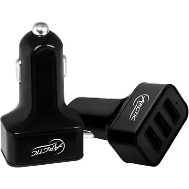 ARCTIC automobilinis įkroviklis 7200 - 3 prievadų USB automobilinis įkroviklis