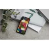 Išmaniojo telefono dėklas iKins iPhone XS/S — Cherry Blossom White dizainas, apsauginis kietas apvalkalas