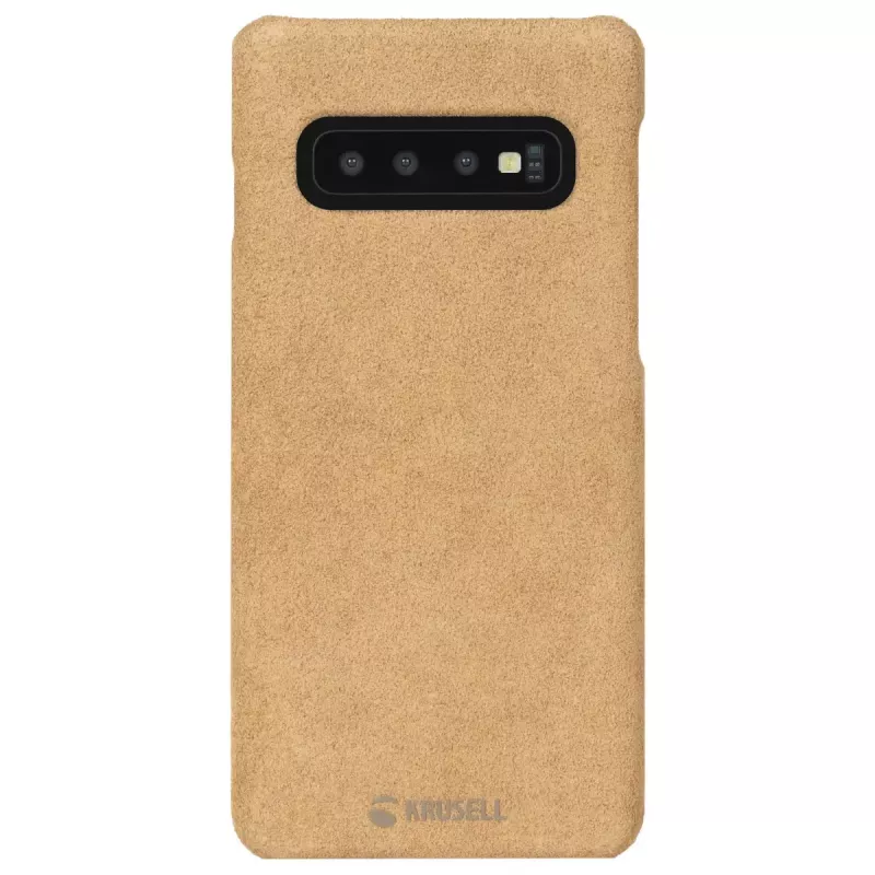 Dėklas Krusell Galaxy S10 smėlio spalvos