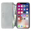 Dėklas-knygelė Krusell Broby 4 Card SlimWallet, skirtas iPhone X/XS, pilkas