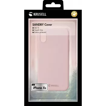 Dėklas Krusell iPhone X/XS rožinis