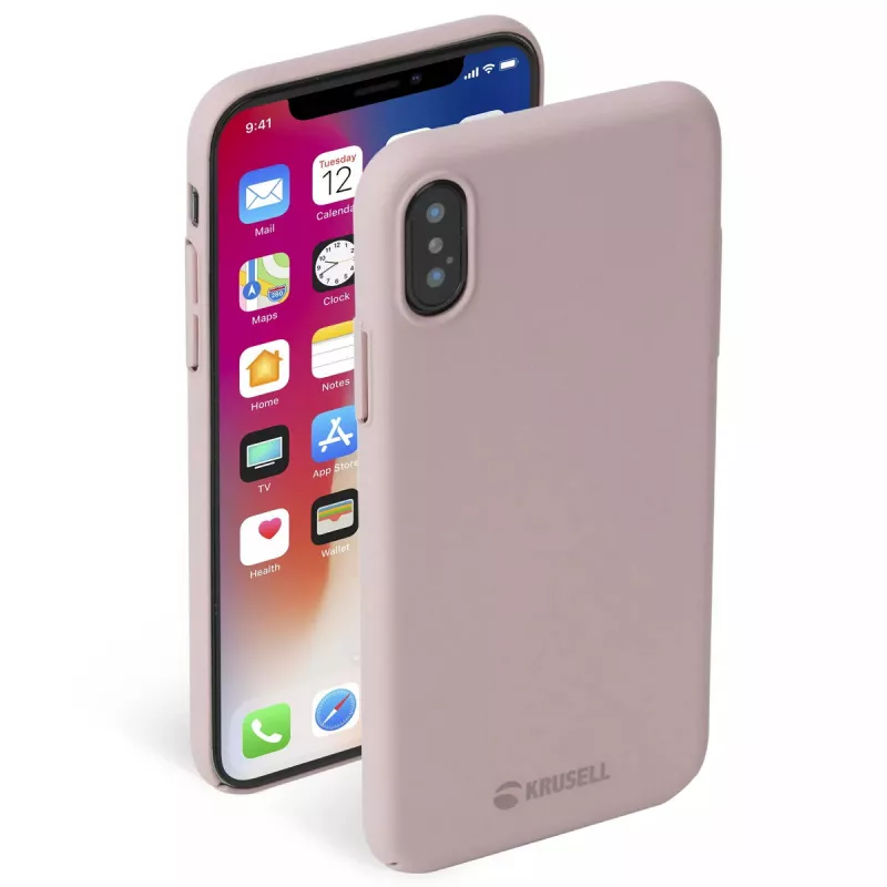 Dėklas Krusell iPhone X/XS rožinis