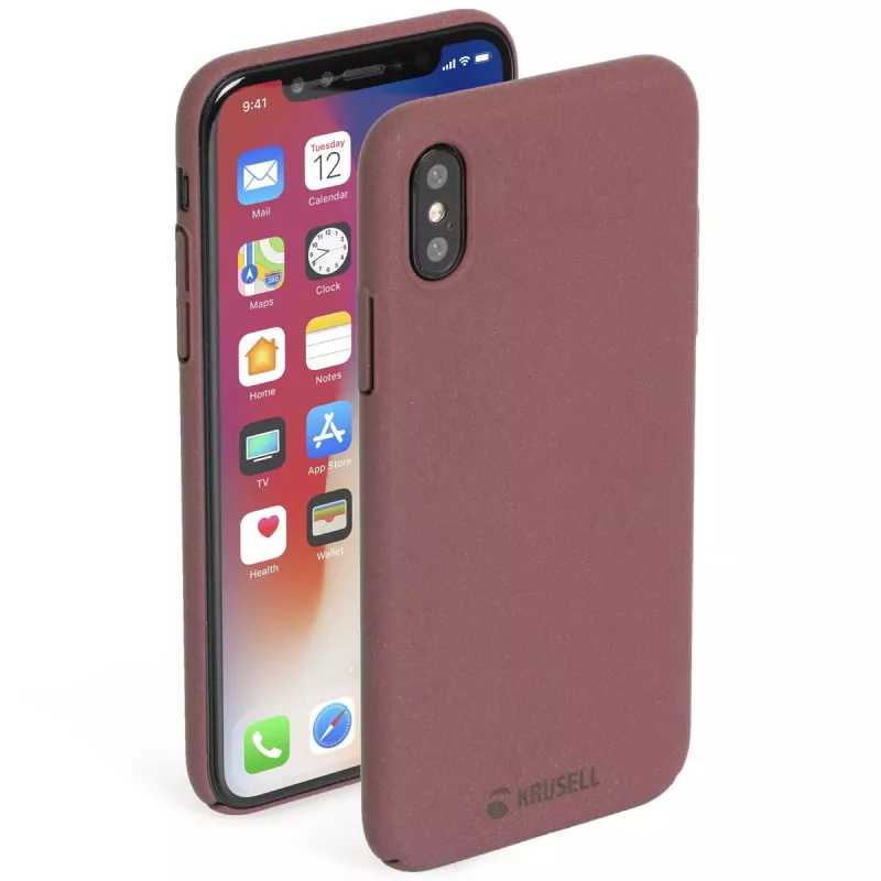 Wallet case Krusell Sandby iPhone X/XS Burgundy