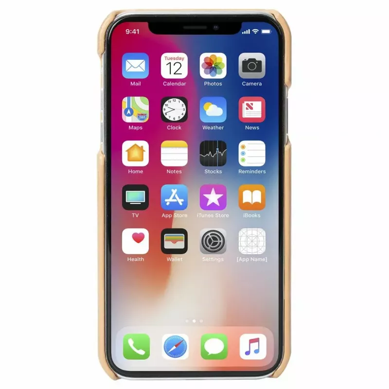 Apsauginis telefono dėklas Krusell Sunne, skirtas Apple iPhone XR – senovinė nude spalva, plonas apsauginis apvalkalas