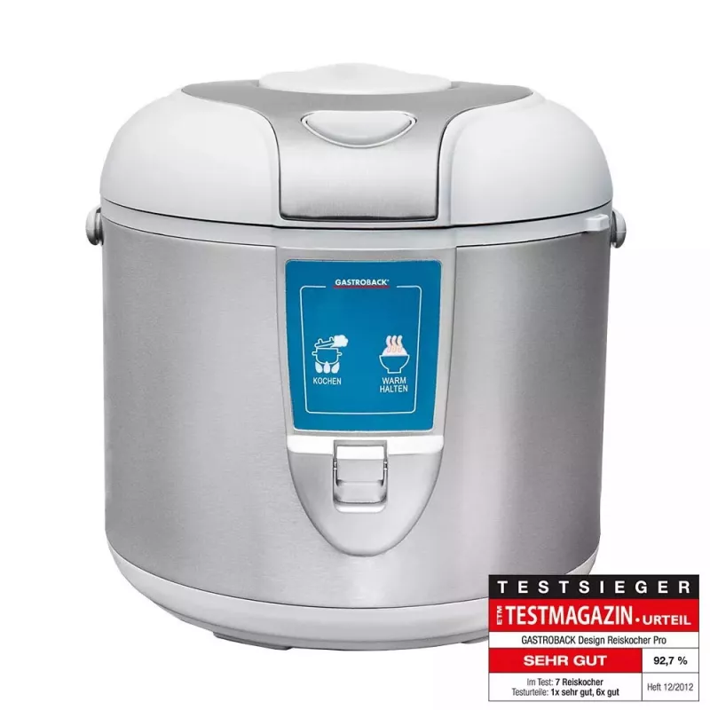 Ryžių viryklė Gastroback Design Pro 5L 700W Sidabrinė Balta