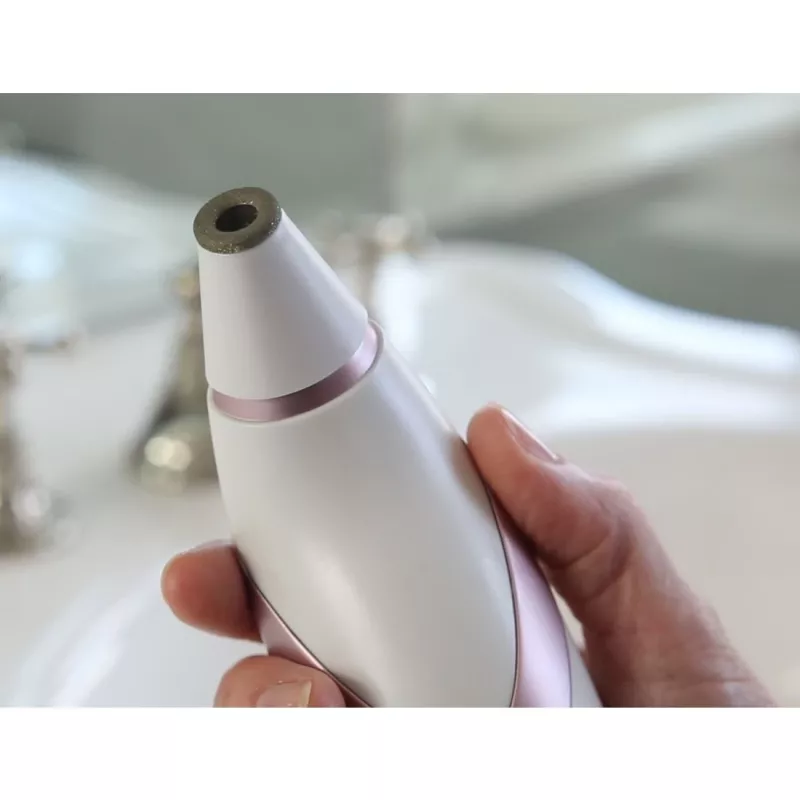 HoMedics Radiance odos priežiūros prietaisas Odos vakuuminė mikrodermabrazija Rožinio aukso, Balta
