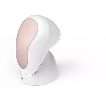 HoMedics FAC-600-EU veido valymo šepetėlis Pulsacinis Rožinis auksas, Balta Baterija