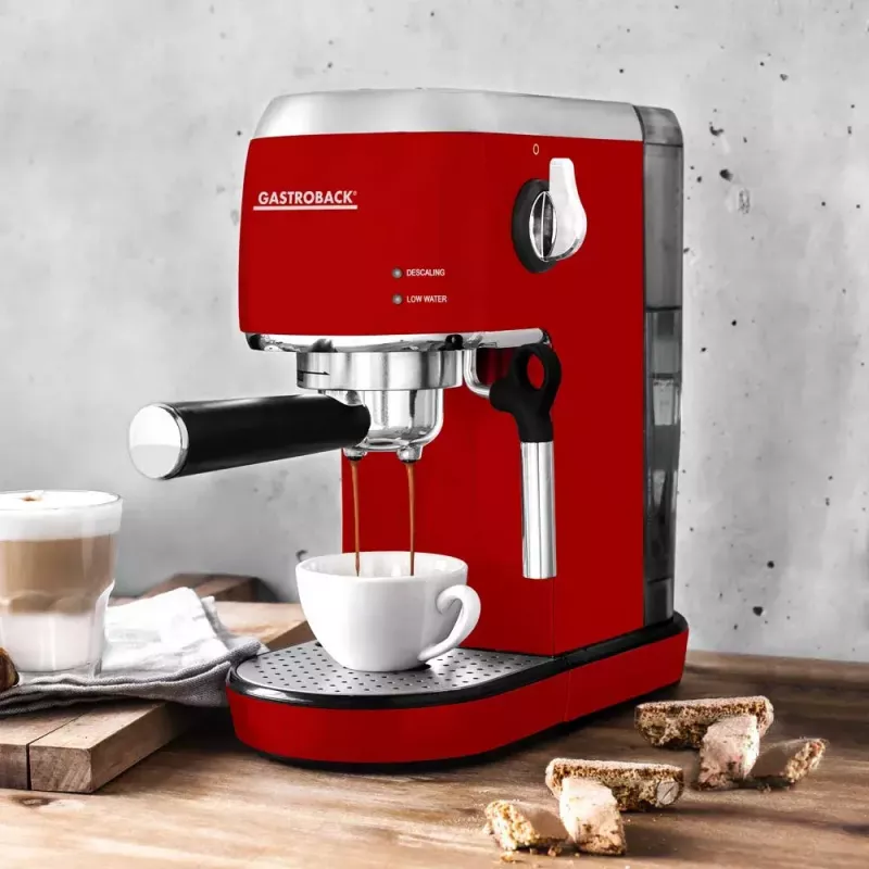 Espreso aparatas Gastroback Design Espresso Piccolo 1,5 l 1400 W raudonas