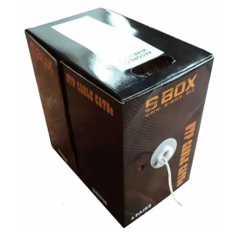 Tinklo kabelis SBOX UTP-305 CAT5E RJ45 305 m mėlynas