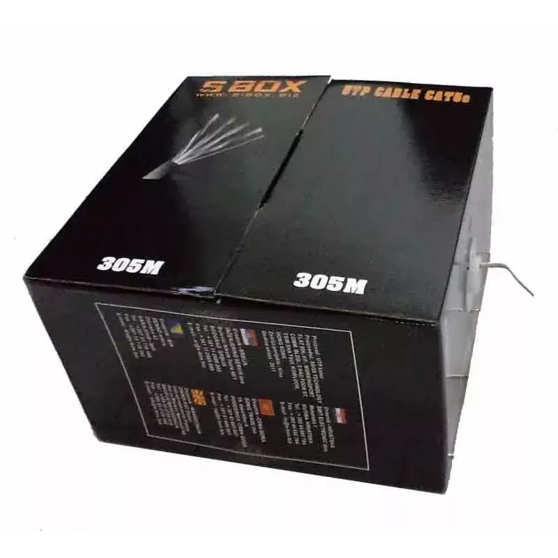 Tinklo kabelis SBOX UTP-305 CAT5E RJ45 305 m mėlynas