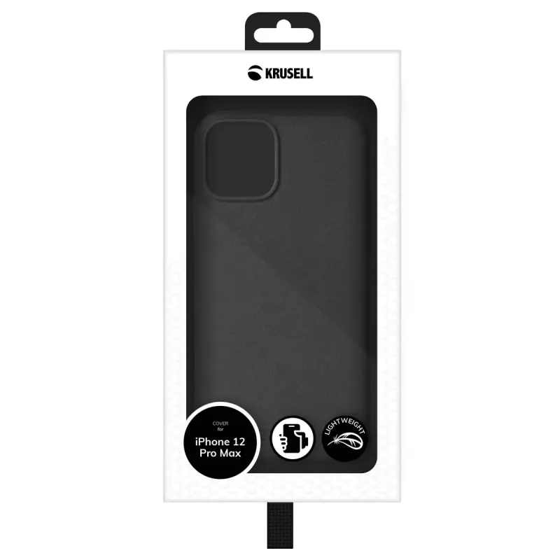 Cover Krusell Sandcover iPhone 12 Pro Max 17 cm (6.7 inch) Juoda