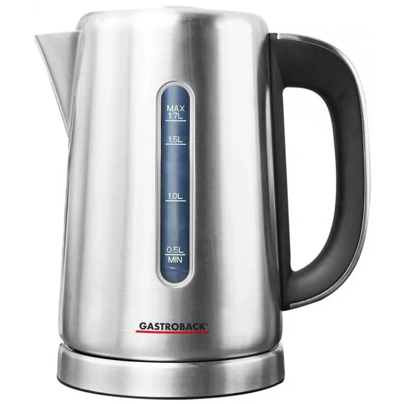 Elektrinis virdulys Gastroback 1,7 L 3000 W juodas nerūdijantis plienas
