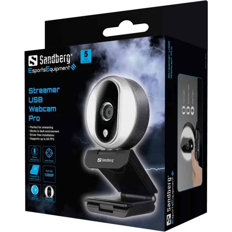 Sandberg Streamer USB Webcam Pro internetinė kamera