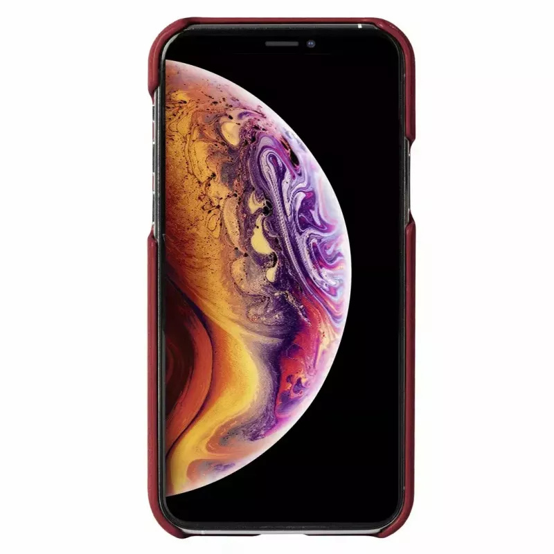 Išmaniojo telefono dėklas Krusell Sunne, skirtas Apple iPhone 11, vintažinės raudonos spalvos