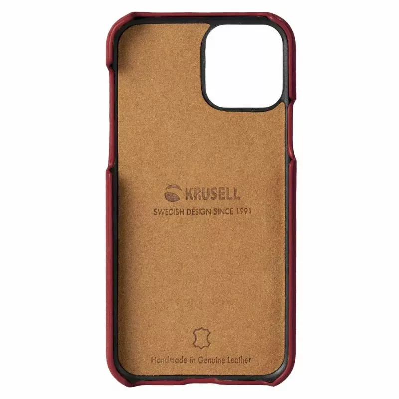 Apsauginis Krusell Sunne CardCover dėklas Apple iPhone 11 Pro Max, vintažinės raudonos spalvos