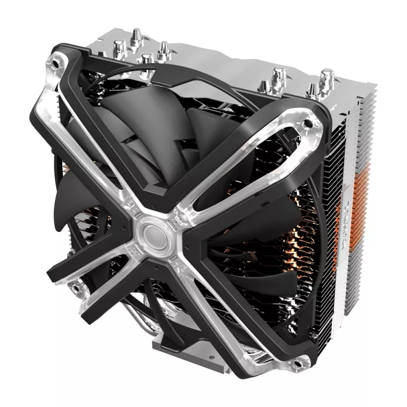 Zalman CNPS17X kompiuterio aušinimo sistema Procesoriaus aušintuvas 14 cm Juoda, Pilka