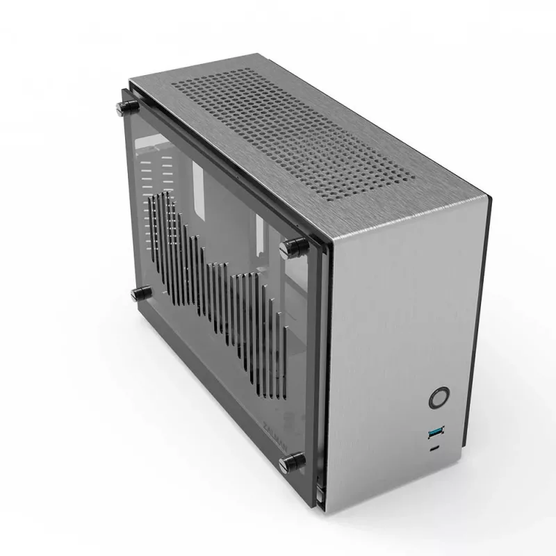Korpusas Zalman M2 Mini-Sidabrinė Mini Tower sidabrinis