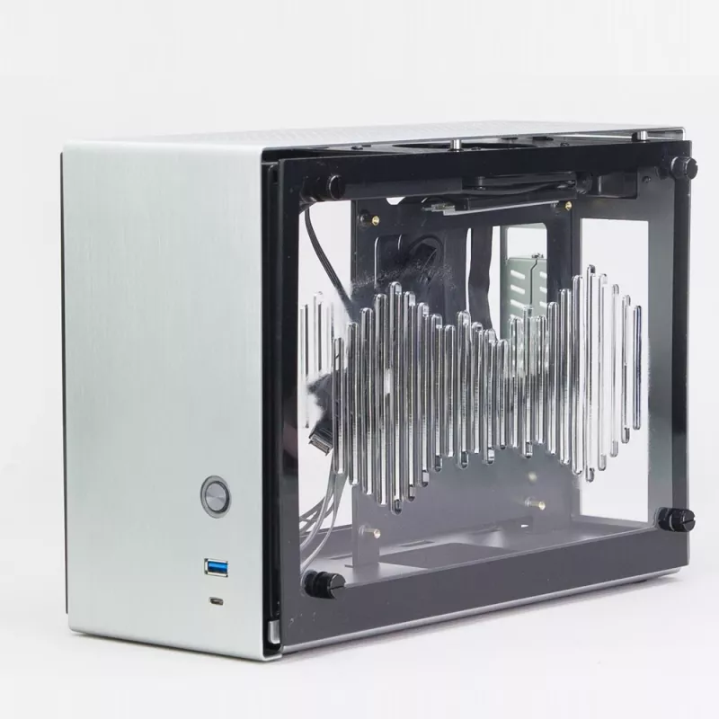 Korpusas Zalman M2 Mini-Sidabrinė Mini Tower sidabrinis