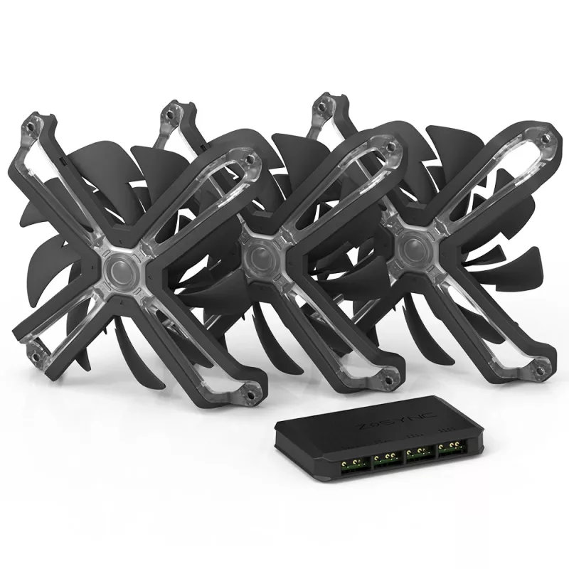 Zalman ZM-SF120A3 kompiuterio aušinimo sistema Kompiuterio korpuso ventiliatorius 12 cm juodas