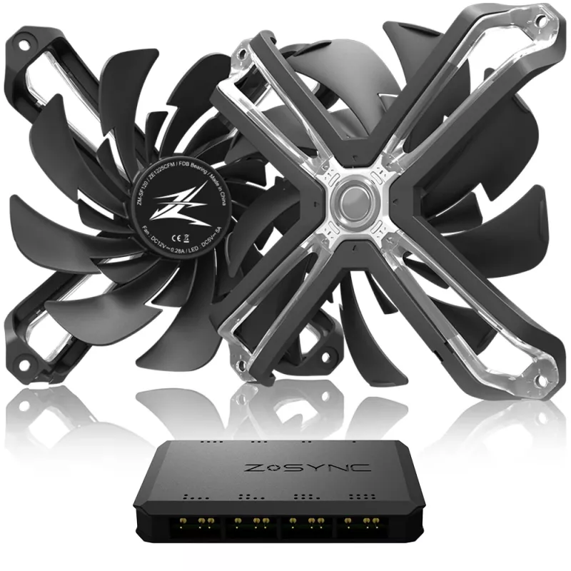 Zalman ZM-SF120A3 kompiuterio aušinimo sistema Kompiuterio korpuso ventiliatorius 12 cm juodas