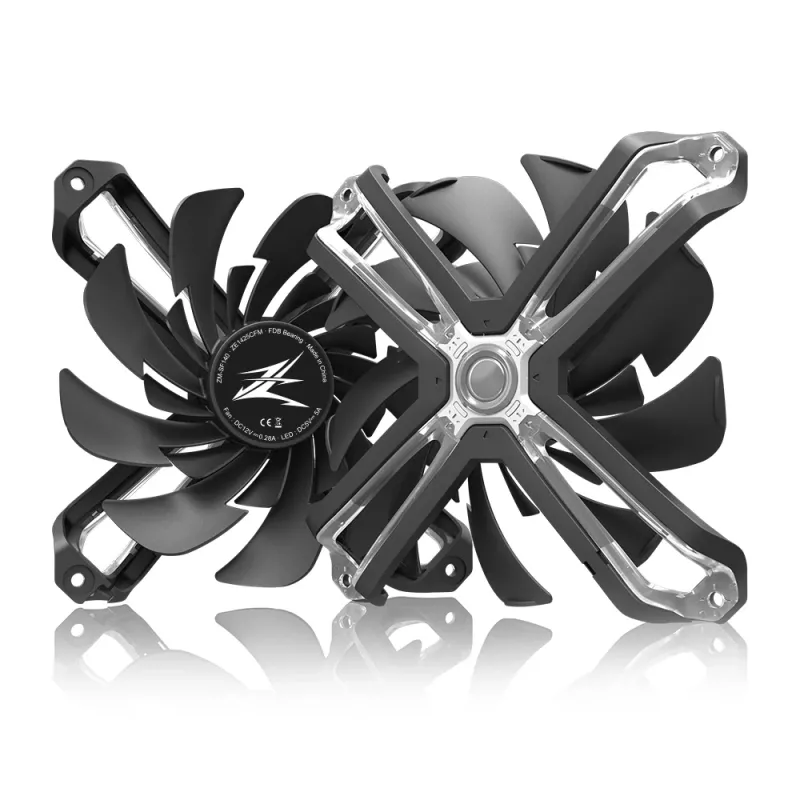 Zalman ZM-SF140 kompiuterio aušinimo sistema Kompiuterio korpuso ventiliatorius 14 cm Juoda 1 vnt.