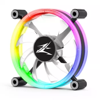 Zalman ZM-LF120 kompiuterio aušinimo sistema Kompiuterio korpuso ventiliatorius 12 cm Juoda, Balta