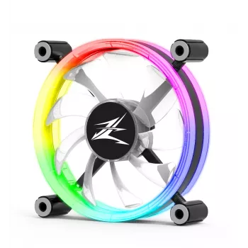 Zalman ZM-LF120 kompiuterio aušinimo sistema Kompiuterio korpuso ventiliatorius 12 cm Juoda, Balta