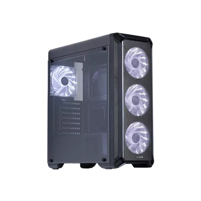 Zalman i3 Midi-Tower korpusas – juodas, Midi Tower su langu