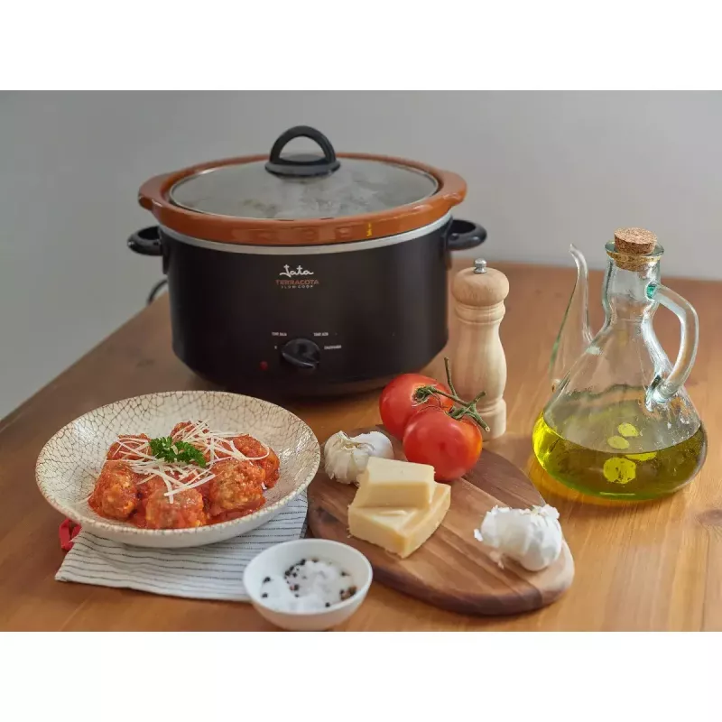 Lėta viryklė JATA JEOL2135 3,5L 180W Juoda Terakotinė