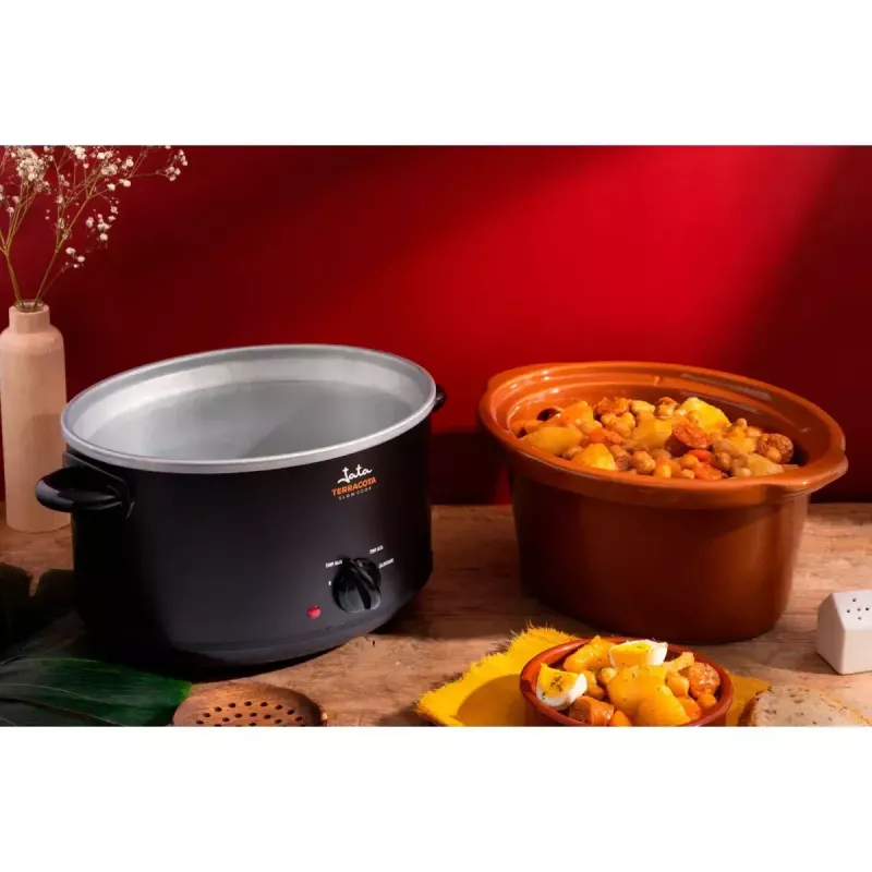 Lėta viryklė JATA JEOL2135 3,5L 180W Juoda Terakotinė