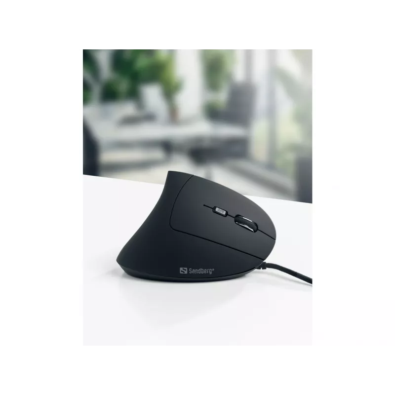 Laidinė pelė Sandberg Wired Vertical pelė USB Type-A