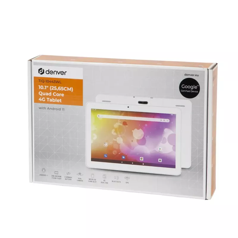 Planšetė Denver TIQ-10443WL 10,1 col. 1,3 GHz 2 GB RAM 16 GB Android 11