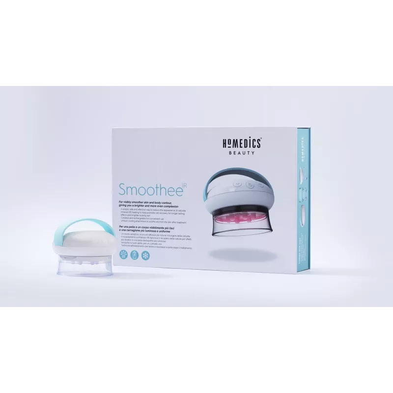 HoMedics Smoothee IR masažuoklis kojoms baltas 4 galvutės maitinamas baterijomis