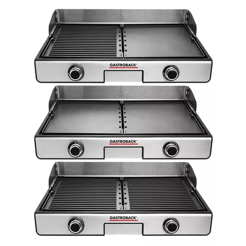 Gastroback Design Plancha & BBQ kontaktinis grilis 2000 W nerūdijantis plienas