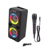 Nešiojamas „Bluetooth“ garsiakalbis MANTA SPK816 — 30W RMS, Bluetooth 5.0, USB/SD/AUX, FM, 4 val. baterija, juodas