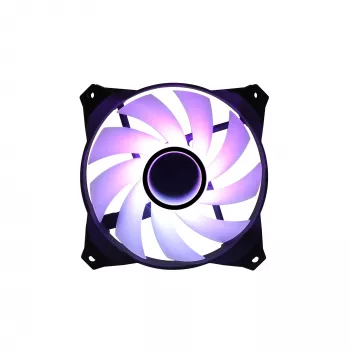 Zalman ZM-IF120 120 mm pieno baltumo aRGB ventiliatorius su begalybės efektu, 1 200 aps./min., 21,0 dB(A), 55,2 CFM, kompiuterio korpusui, 12 cm