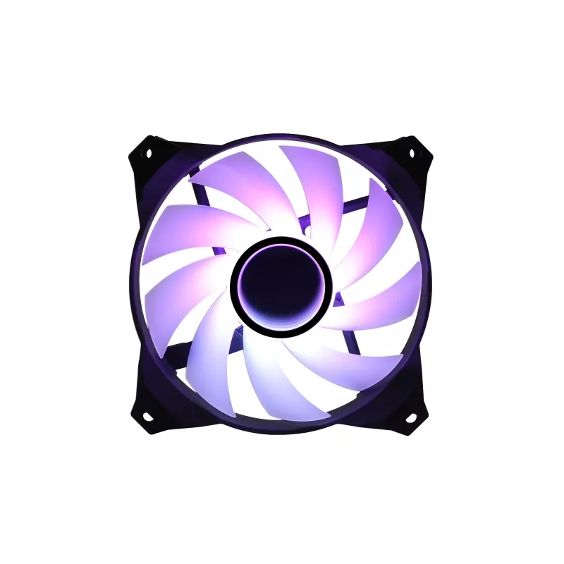 Zalman ZM-IF120 120 mm pieno baltumo aRGB ventiliatorius su begalybės efektu, 1 200 aps./min., 21,0 dB(A), 55,2 CFM, kompiuterio korpusui, 12 cm
