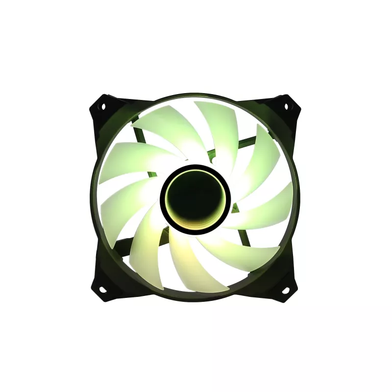 Zalman ZM-IF120 120 mm pieno baltumo aRGB ventiliatorius su begalybės efektu, 1 200 aps./min., 21,0 dB(A), 55,2 CFM, kompiuterio korpusui, 12 cm