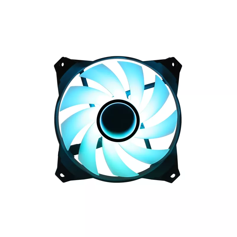Zalman ZM-IF120 120 mm pieno baltumo aRGB ventiliatorius su begalybės efektu, 1 200 aps./min., 21,0 dB(A), 55,2 CFM, kompiuterio korpusui, 12 cm