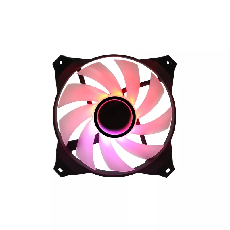 Zalman ZM-IF120 120 mm pieno baltumo aRGB ventiliatorius su begalybės efektu, 1 200 aps./min., 21,0 dB(A), 55,2 CFM, kompiuterio korpusui, 12 cm