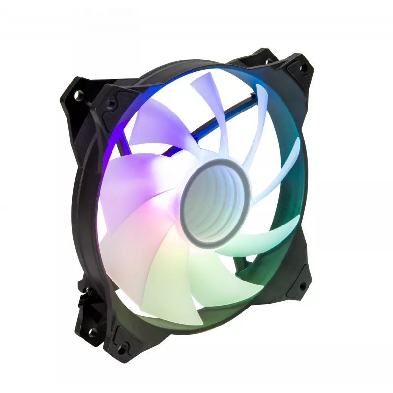 Zalman ZM-IF120 120 mm pieno baltumo aRGB ventiliatorius su begalybės efektu, 1 200 aps./min., 21,0 dB(A), 55,2 CFM, kompiuterio korpusui, 12 cm