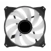 Zalman ZM-IF120 120 mm pieno baltumo aRGB ventiliatorius su begalybės efektu, 1 200 aps./min., 21,0 dB(A), 55,2 CFM, kompiuterio korpusui, 12 cm